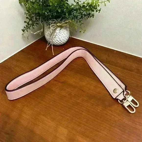 Replacement Crossbody strap Unbranded Pink Soffiano Leather - Picture 1 of 2